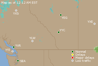 Map Of Airport Delays Flightview (Yeg) Edmonton Flight Tracker & Airport Delays